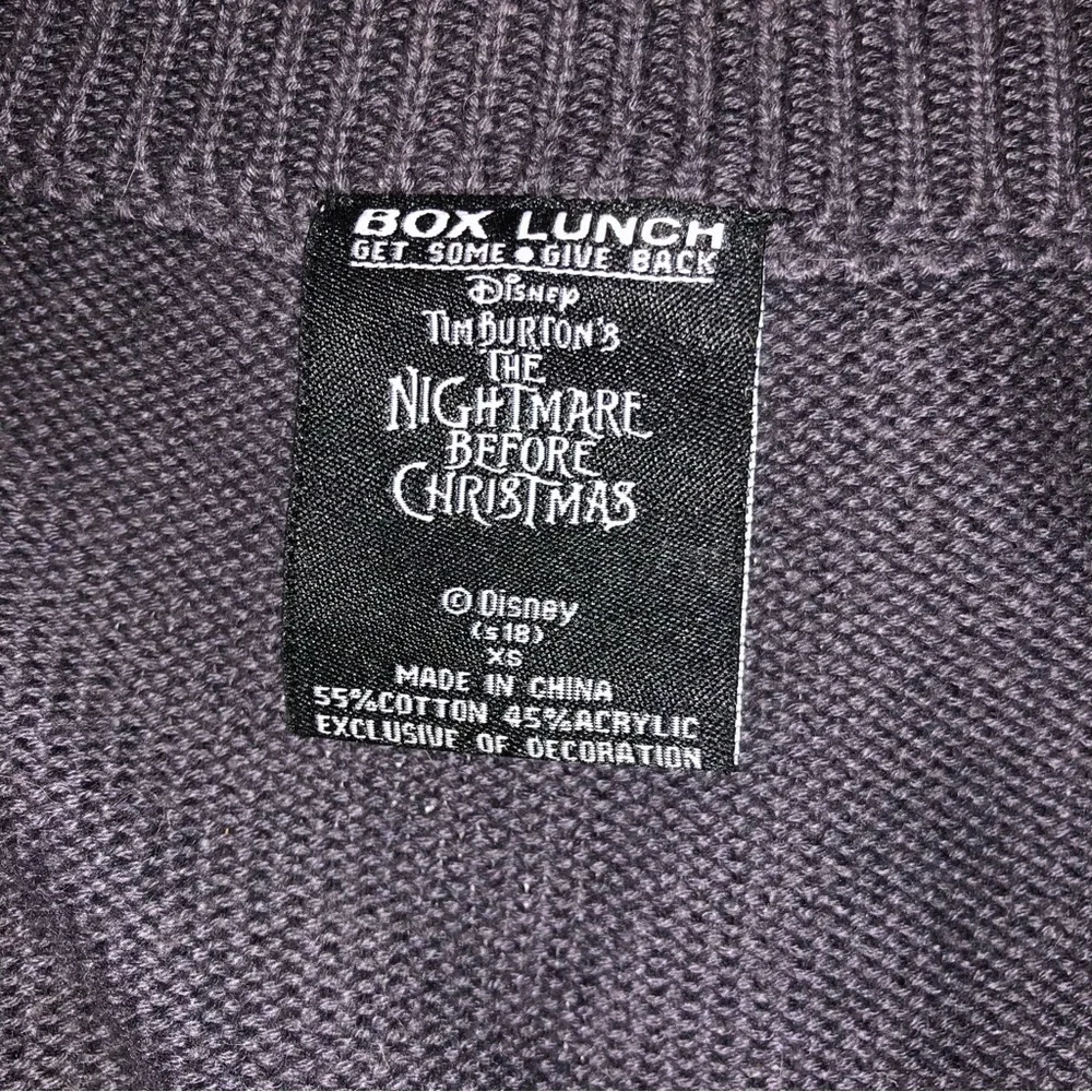 Disney Nightmare Before Christmas 25 Years Boyfriend Cardigan; Women’s XS, NWOT
